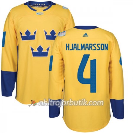 Sverige Tröja Niklas Hjalmarsson 4 World Cup 2016 Gul Premier